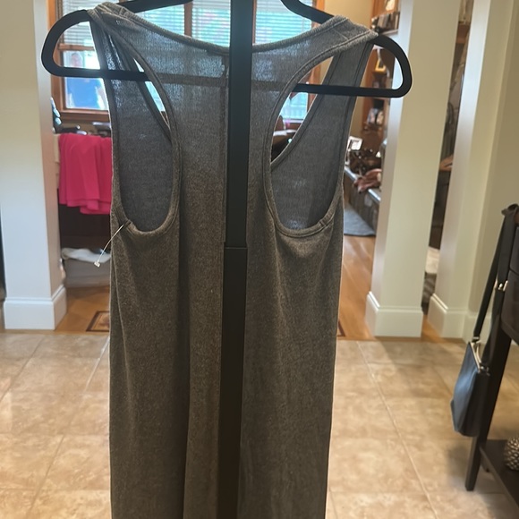 Calme by Johnny Was Gray Throw On Cozy Sweater Tank Dress - Picture 7 of 7